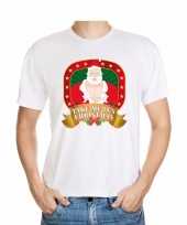 Foute kerst t shirt wit take me it s christmas heren