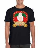 Foute kerst t shirt zwart take me it s christmas heren