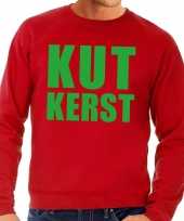 Foute kersttrui kut kerst rood voor heren