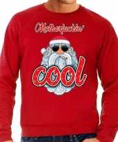 Grote maten kersttrui kerstman motherfucking cool rood heren