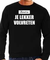 Kerst is je lekker volvreten foute kersttrui kerst outfit zwart voor heren